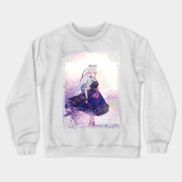 Kamisato Ayaka - Genshin Impact Crewneck Sweatshirt by SaucyBandit